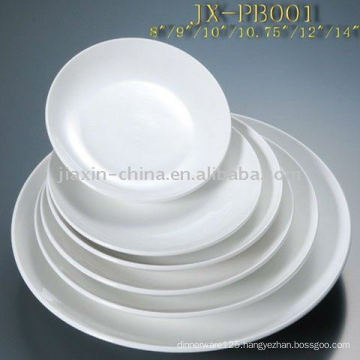 Hotel round porcelain plate JXPB-001